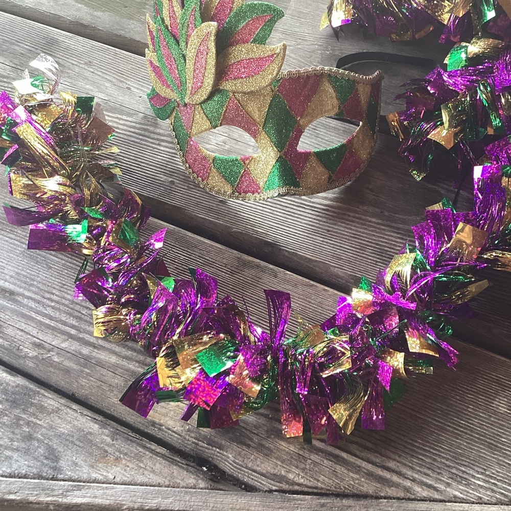Mardi Gras Mask and Garland